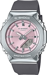 Casio G-Shock GM-S2110-4ADR Gri-Pembe Kadın Kol Saati