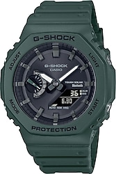 Casio G-Shock GA-B2100-3ADR Silikon Kordon Yeşil Erkek Kol Saati
