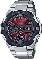 Casio G-Shock G-Steel GST-B400AD-1A4DR Çelik Kordon Gümüş-Kırmızı Erkek Kol Saati