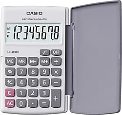 Casio LC-401LV 8 Haneli Cep Tipi Hesap Makinesi