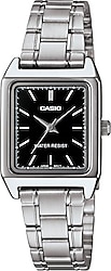 Casio Standart LTP-V007D-1EUDF Çelik Kordon Gümüş-Siyah Kadın Kol Saati