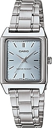 Casio Standart LTP-V007D-2EUDF Çelik Kordon Gri-Mavi Kadın Kol Saati