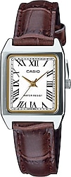 Casio Standart LTP-V007L-7B2UDF Deri Kordon Kahverengi-Beyaz Kadın Kol Saati