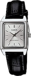 Casio Standart LTP-V007L-7E1UDF Deri Kordon Siyah-Gümüş Kadın Kol Saati
