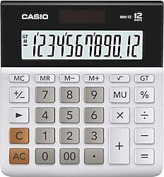 Casio MH-12-WE Beyaz 12 Haneli Masaüstü Hesap Makinesi