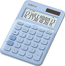 Casio MS-20UC-LB Açık Mavi Masaüstü Hesap Makinesi