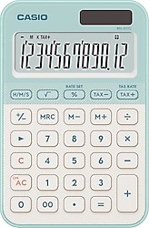 Casio MS-20YC-LG Yeşil-Beyaz 12 Haneli Hesap Makinesi