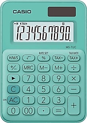 Casio MS-7UC-GN Yeşil Masaüstü Hesap Makinesi