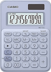 Casio MS-7UC-LB Açık Mavi Masaüstü Hesap Makinesi