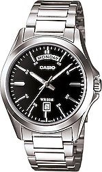 Casio Standart MTP-1370D-1A1VDF Çelik Kordon Siyah Erkek Kol Saati