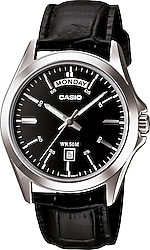 Casio Standart MTP-1370L-1AVDF Deri Kordon Siyah Erkek Kol Saati