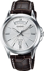 Casio Standart MTP-1381L-7AVDF Deri Kordon Koyu Kahverengi Erkek Kol Saati