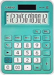 Casio MX-12B-GN Açık Yeşil 12 Haneli Masaüstü Hesap Makinesi