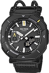Casio Pro Trek PRJ-B001B-1DR Kumaş Kordon Siyah Erkek Kol Saati