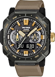 Casio Pro Trek PRW-B1000-5DR Kauçuk Kordon Kahverengi Erkek Kol Saati