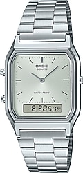 Casio Standart AQ-230A-7AMQYDF Çelik Kordon Gümüş Kol Saati