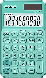 Casio SL-310UC-GN Yeşil 10 Haneli Cep Tipi Hesap Makinesi