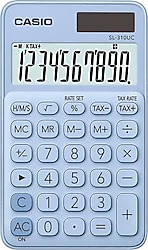 Casio SL-310UC-LB Açık Mavi 10 Haneli Cep Tipi Hesap Makinesi