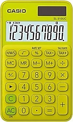 Casio SL-310UC-YG Sarı 10 Haneli Cep Tipi Hesap Makinesi