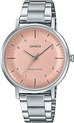 Casio Standart LTP-VT03D-4BDF Çelik Kordon Gümüş-Pembe Kadın Kol Saati