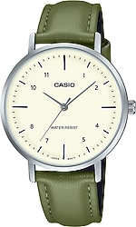 Casio Standart LTP-VT03L-3BDF Deri Kordon Yeşil-Krem Kadın Kol Saati