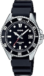 Casio Standart MDV-10-1A1VDF Silikon Kordon Siyah Erkek Kol Saati