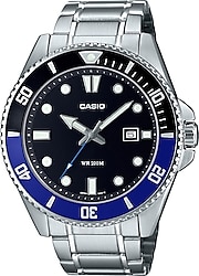 Casio Standart MDV-107D-1A2VDF Siyah-Mavi Erkek Kol Saati
