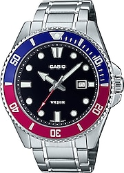 Casio Standart MDV-107D-1A3VDF Mavi-Kırmızı Erkek Kol Saati