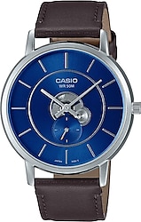 Casio Standart MTP-B130L-2AVDF Deri Kordon Kahverengi-Mavi Erkek Kol Saati