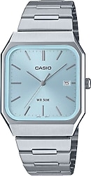 Casio Standart MTP-B185D-2A2VDF Gümüş-Mavi Erkek Kol Saati