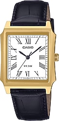 Casio Standart MTP-B190GL-7BVDF Deri Kordon Siyah-Altın Erkek Kol Saati