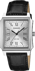 Casio Standart MTP-B190L-7BVDF Deri Kordon Siyah-Beyaz Erkek Kol Saati