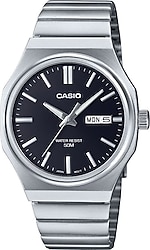 Casio Standart MTP-E735D-1AVDF Çelik Kordon Gümüş-Siyah Erkek Kol Saati