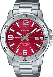 Casio Standart MTP-VD01D-4BVUDF Çelik Kordon Kırmızı Erkek Kol Saati
