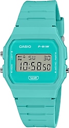 Casio Standart Pop F-91WB-2A2DF Turkuaz Kol Saati