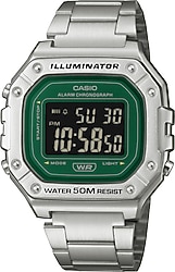 Casio Standart W-218HD-3AVDF Çelik Kordon Yeşil Erkek Kol Saati