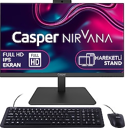Casper Nirvana A60.1270-DF00X-V i7-12700H 32 GB 1 TB SSD Iris Xe Graphics 23.8" Full HD All in One PC