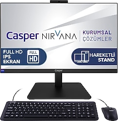 Casper Nirvana A70.1270-BF00X-V i7-12700H 16 GB 1 TB SSD Iris Xe Graphics 23.8" Full HD All in One PC