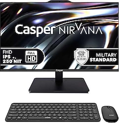 Casper Nirvana A80.1342-AQ00A-V-S-K i5-13420H 12 GB 1 TB SSD UHD Graphics 23.8" Full HD All in One PC