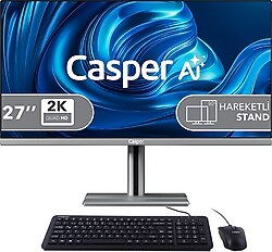 Casper Nirvana A870.255H-DF00A-V-G Ultra 7 255H 32 GB 1 TB SSD Arc 140T 27" QHD All in One PC