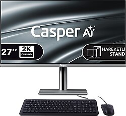 Casper Nirvana A97.255H-DF00A-V-G Ultra 7 255H 32 GB 1 TB SSD Arc 140T 27" QHD All in One PC