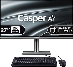 Casper Nirvana A970.255H-DV00A-V-G Ultra 7 255H 32 GB 500 GB SSD Arc 140T 27" QHD All in One PC