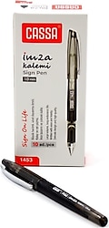 Cassa 1453 1.0 mm 10'lu İmza Kalemi Siyah