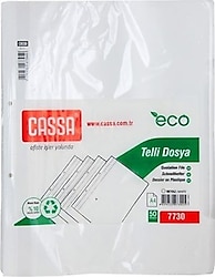Cassa 7730 Eco Telli Dosya 50'li Paket Beyaz