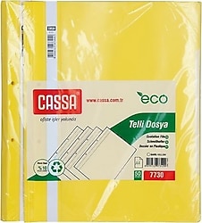 Cassa 7730 Eco Telli Dosya 50'li Paket Sarı