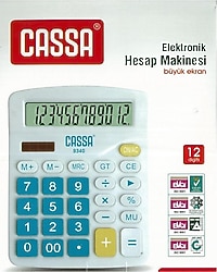 Cassa 9340 12 Haneli Elektronik Hesap Makinesi