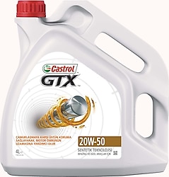 Castrol GTX 20W-50 4 lt Motor Yağı - 2022