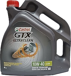 Castrol GTX Ultraclean 10W-40 A3/B4 2'li 4 lt Motor Yağı