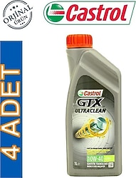 Castrol GTX Ultraclean 10W-40 A3/B4 4'lü 1 lt Motor Yağı