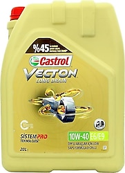 Castrol Vecton Long Drain 10W-40 E6/E9 20 lt Motor Yağı - 2022